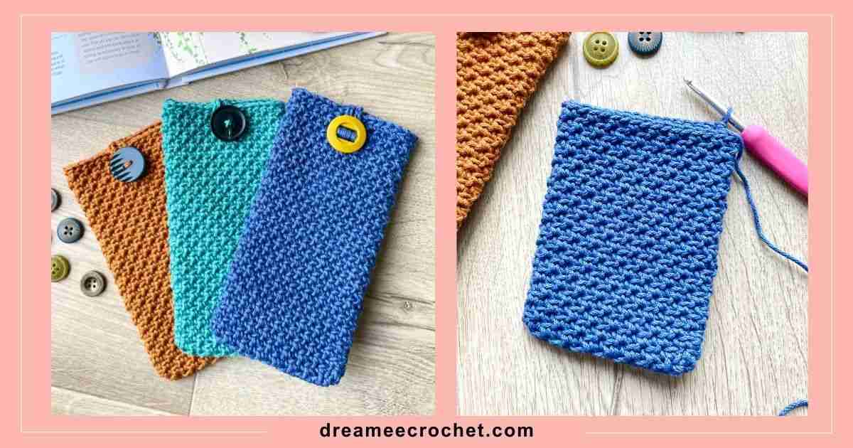 Free Crochet Glasses Case Pattern, Easy Crochet Pouch Pattern